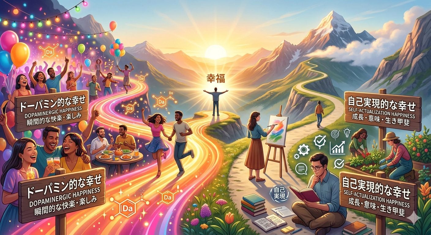 【脳科学】２種類の幸福と脳科学(神経科学)